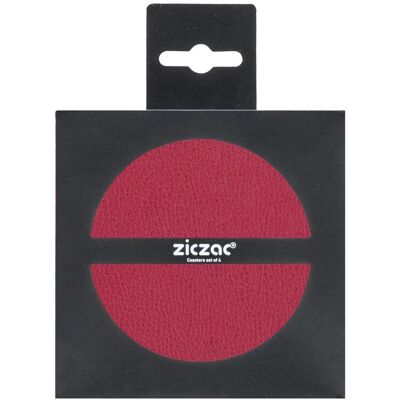 Tirolix Sottobicchieri Ecopelle 4 pz. 10 cm Rosso Tirolix Sottobicchieri Ecopelle 4 pz. 10 cm Rosso