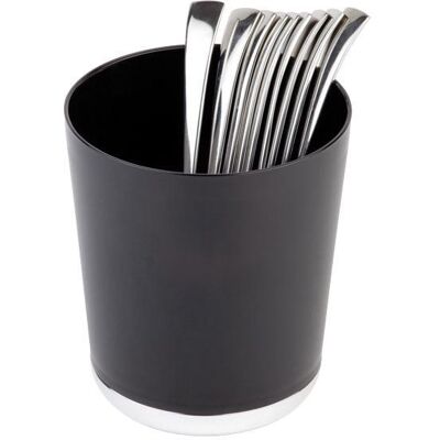 APS Cestello Posate/Pattumiera da tavolo "Base Chrome" 13 cm Nero APS Cestello Posate/Pattumiera da tavolo "Base Chrome" 13 cm Nero