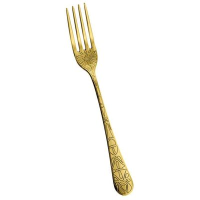 Abert Forchetta Tavola Tattoo Gold Inox 18/10 Abert Forchetta Tavola Tattoo Gold Inox 18/10