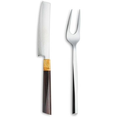 Comas Coltello E Forchetta Bistecca Kaji Con Scatola In Legno Comas Coltello E Forchetta Bistecca Kaji Con Scatola In Legno