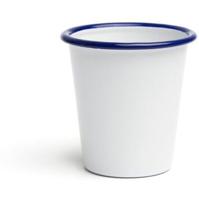 Comas Bicchiere Ferro Smaltato 8 x 12 cm Altezza Bianco Azzurro Comas Bicchiere Ferro Smaltato 8 x 12 cm Altezza Bianco Azzurro