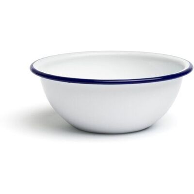 Comas Ciotola Ferro Smaltato 14 cm Bianco Azzurro Comas Ciotola Ferro Smaltato 14 cm Bianco Azzurro