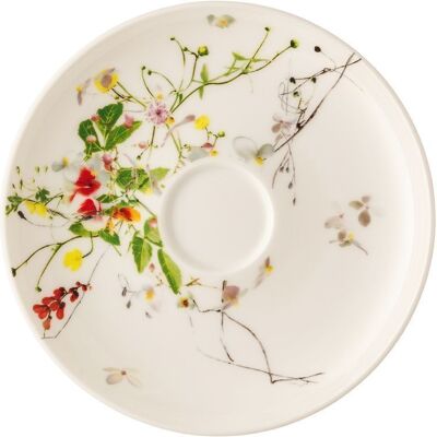 Rosenthal Piattino Caffè Coupe Fleurs Sauvages Brillance Rosenthal Piattino Caffè Coupe Fleurs Sauvages Brillance