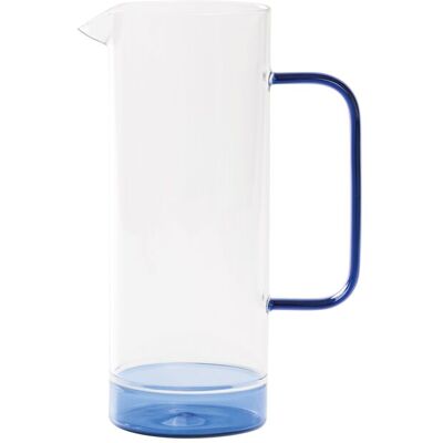 Zafferano Caraffa 120 cl Filo Bianco Trasparente/Bluino Zafferano Caraffa 120 cl Filo Bianco Trasparente/Bluino