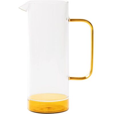 Zafferano Caraffa 120 cl Filo Bianco Trasparente/Giallo Oro Zafferano Caraffa 120 cl Filo Bianco Trasparente/Giallo Oro