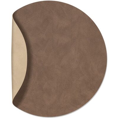 Lind DNA Tovaglietta Double Circle Cloud Brown/ Nupo Sand 40 cm Lind DNA Tovaglietta Double Circle Cloud Brown/ Nupo Sand 40 cm