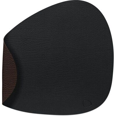 Lind DNA Tovaglietta Double Curve Bull Black/ Bull Brown 37x44 cm Lind DNA Tovaglietta Double Curve Bull Black/ Bull Brown 37x44 cm