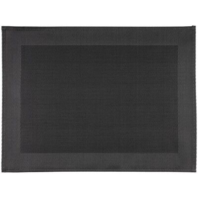 FEINBAND Set di 4 Sottobicchieri in PVC Nero Impermeabile FEINBAND Set di 4 Sottobicchieri in PVC Nero Impermeabile