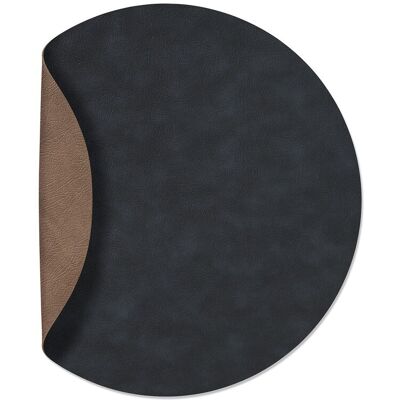 Lind DNA Tovaglietta Double Circle Cloud Black/ Nupo Brown 40 cm Lind DNA Tovaglietta Double Circle Cloud Black/ Nupo Brown 40 cm