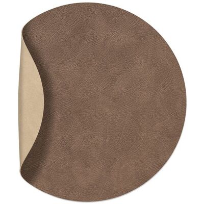 Lind DNA Tovaglietta Double Circle Cloud Brown/ Nupo Sand 30 cm Lind DNA Tovaglietta Double Circle Cloud Brown/ Nupo Sand 30 cm