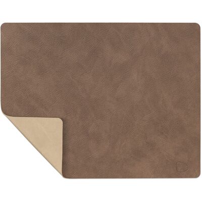 Lind DNA Tovaglietta Double Square Cloud Brown/ Nupo Sand 35x45 cm Lind DNA Tovaglietta Double Square Cloud Brown/ Nupo Sand 35x45 cm