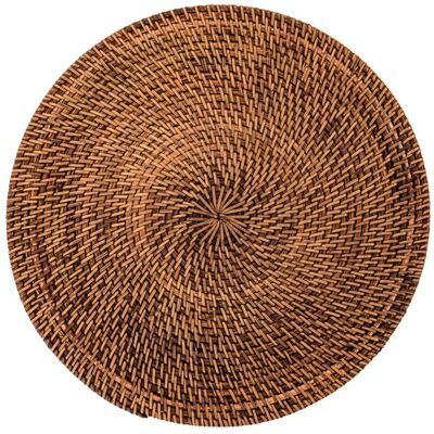 Tirolix Tovaglietta Rattan Rotonda diam. 36 cm Marrone Scuro Tirolix Tovaglietta Rattan Rotonda diam. 36 cm Marrone Scuro