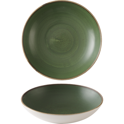 Churchill Ciotola Fonda Coupe 24,8 Cm Stonecast Sorrel Green Churchill Ciotola Fonda Coupe 24,8 Cm Stonecast Sorrel Green