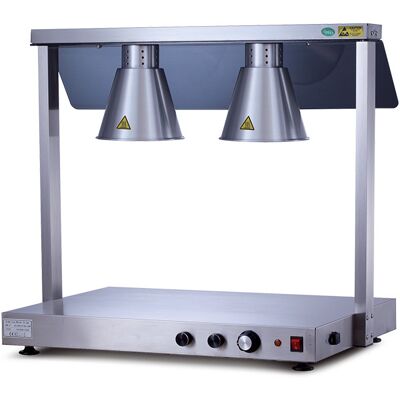 Horecatech Scaldabuffet con piano riscaldato doppio 78 x 53 cm Horecatech Scaldabuffet con piano riscaldato doppio 78 x 53 cm