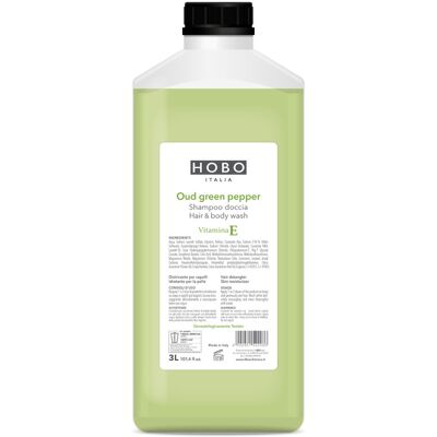 HOBO Shampoo doccia Oud Green Pepper 3 lt HOBO Shampoo doccia Oud Green Pepper 3 lt