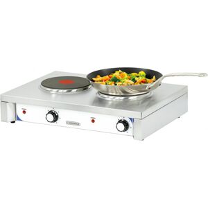 Piastra Calda Doppia Elettrica Casselin - Acciaio Inox, 185mm, 6 Livelli, 3000W Piastra Calda Doppia Elettrica Casselin - Acciaio Inox, 185mm, 6 Livelli, 3000W