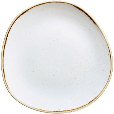 Piatto piano Churchill Stonecast Bianco/marrone - Piatti Piatto piano Churchill Stonecast Bianco/marrone - Piatti