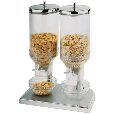 APS Dispenser per cereali doppio "Fresh & Easy" 9L APS Dispenser per cereali doppio "Fresh & Easy" 9L