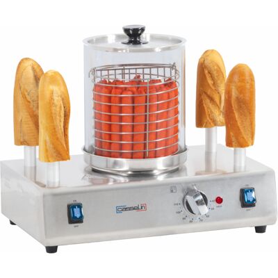 Casselin Macchina per Hot Dog 4 Punzoni Riscaldanti Casselin Macchina per Hot Dog 4 Punzoni Riscaldanti