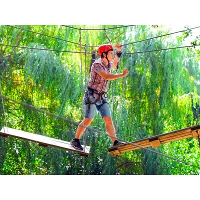 Smartbox Divertimento formato famiglia al Veja Adventure Park: biglietti d'ingresso e pranzo per 4 Smartbox Divertimento formato famiglia al Veja Adventure Park: biglietti d'ingresso e pranzo per 4