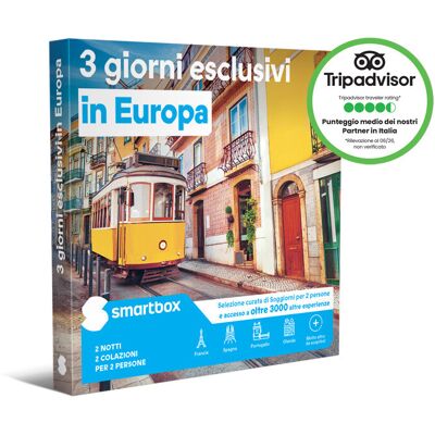 Smartbox 3 giorni esclusivi in Europa Smartbox 3 giorni esclusivi in Europa