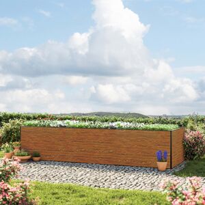 GFP 119 x 351 x 77 cm Orto rialzato, look legno - (GFPV00394) GFP 119 x 351 x 77 cm Orto rialzato, look legno - (GFPV00394)