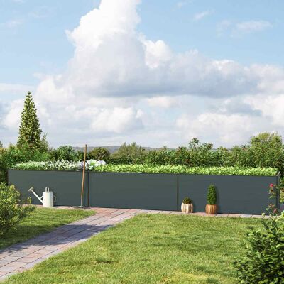 Letto da giardino rialzato in alluminio GFP - Modulare e resistente alle intemperie - 5.73m² Letto da giardino rialzato in alluminio GFP - Modulare e resistente alle intemperie - 5.73m²