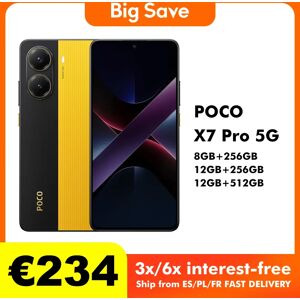 Xiaomi POCO X7 Pro Versione globale Cellulare 256GB / 512GB Dimensity 8400-Ultra 6.67" Display 120Hz 6000mAh 5G NFC Yellow Xiaomi POCO X7 Pro Versione globale Cellulare 256GB / 512GB Dimensity 8400-Ultra 6.67" Display 120Hz 6000mAh 5G NFC Yellow