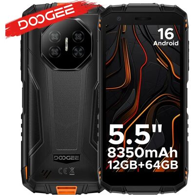 DOOGEE Fire 3 Smartphone Rugged da 5.5" con 12GB RAM (3+9), 64GB ROM, Batteria da 8350mAh, Android 16, Supporto Widevine L1, Google Pay e NFC 3GB 64GB Orange DOOGEE Fire 3 Smartphone Rugged da 5.5" con 12GB RAM (3+9), 64GB ROM, Batteria da 8350mAh, Android 16, Supporto Widevine L1, Google Pay e NFC 3GB 64GB Orange