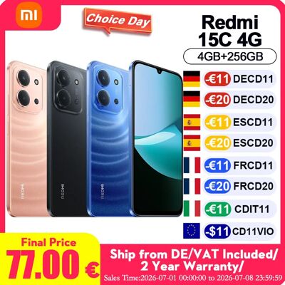 Xiaomi Versione Globale Redmi 15C 4G NFC, Telefono Cellulare con Doppia Fotocamera AI da 50MP, Batteria da 6000mAh, Ricarica Rapida 33W, Smartphone 4GB+256GB Arancione Crepuscolo Xiaomi Versione Globale Redmi 15C 4G NFC, Telefono Cellulare con Doppia Fotocamera AI da 50MP, Batteria da 6000mAh, Ricarica Rapida 33W, Smartphone 4GB+256GB Arancione Crepuscolo