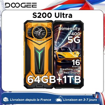 DOOGEE S200 Ultra 5G Telefono robusto 48GB + 1TB 6.72 '' 120Hz Display 11000mAh Batteria 66W NFC Dimensity 7400 Android 15 Smartphone 12GB 1TB GREEN DOOGEE S200 Ultra 5G Telefono robusto 48GB + 1TB 6.72 '' 120Hz Display 11000mAh Batteria 66W NFC Dimensity 7400 Android 15 Smartphone 12GB 1TB GREEN
