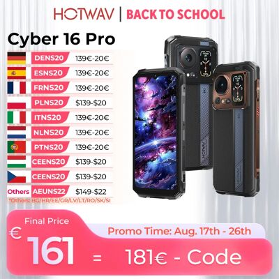 Hotwav Cyber 16 Pro Smartphone robusto G100 Octa-core Android 15 Telefono cellulare 108MP 6.6 ''FHD + 2K 8GB 512GB 6280mAh Cellulare Cyber 16 Pro Gold Hotwav Cyber 16 Pro Smartphone robusto G100 Octa-core Android 15 Telefono cellulare 108MP 6.6 ''FHD + 2K 8GB 512GB 6280mAh Cellulare Cyber 16 Pro Gold