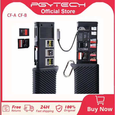 PGYTECH CFexpress Lettore di schede di memoria Custodia CFA CFB SD Lettore di schede ad alta velocità USB 3.2 Tipo-C Trasferimento per fotocamere Smartphone CF B Green PGYTECH CFexpress Lettore di schede di memoria Custodia CFA CFB SD Lettore di schede ad alta velocità USB 3.2 Tipo-C Trasferimento per fotocamere Smartphone CF B Green