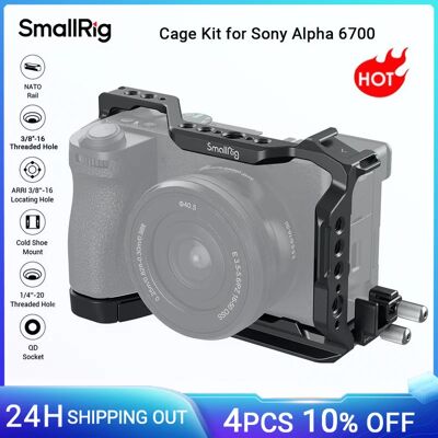 SmallRig Kit gabbia A6700 per Sony Alpha 6700 Piastra a sgancio rapido integrata per Arca con morsetto per cavo per montaggio su pattino 4336 Baseplate 4338 SmallRig Kit gabbia A6700 per Sony Alpha 6700 Piastra a sgancio rapido integrata per Arca con morsetto per cavo per montaggio su pattino 4336 Baseplate 4338