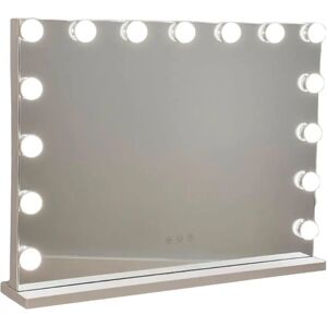 NONE Specchio per il trucco con illuminazione a LED: toletta con 15 o 12 lampadine, 3 modalità di illuminazione, controllo touch, specchio per il trucco ricaricabile tramite USB con ingrandimento e luce NONE Specchio per il trucco con illuminazione a LED: toletta con 15 o 12 lampadine, 3 modalità di illuminazione, controllo touch, specchio per il trucco ricaricabile tramite USB con ingrandimento e luce