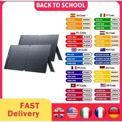 ALLPOWERS Pannello Solare SE100 100W/200W IP68 Impermeabile Monocristallino Pieghevole per Stazione di Alimentazione Esterna 100W Solarpanel ALLPOWERS Pannello Solare SE100 100W/200W IP68 Impermeabile Monocristallino Pieghevole per Stazione di Alimentazione Esterna 100W Solarpanel