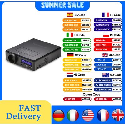 ALLPOWERS Solar Powerbank 154Wh 41600mAh Caricabatteria esterno Powerstation 200W Generatore portatile Alimentazione di backup di emergenza 220V EU Version ALLPOWERS Solar Powerbank 154Wh 41600mAh Caricabatteria esterno Powerstation 200W Generatore portatile Alimentazione di backup di emergenza 220V EU Version
