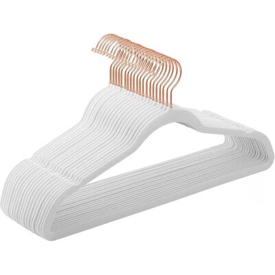 SONGMICS Set di 20 grucce vellutate, lunghe 41,5 cm, sottili, con elevata capacità di carico, dotate di ganci rotanti a 360° ° , per camicie Full Warm, bianco e oro rosa/rosa e oro rosa Rosa e Oro Rosa SONGMICS Set di 20 grucce vellutate, lunghe 41,5 cm, sottili, con elevata capacità di carico, dotate di ganci rotanti a 360° ° , per camicie Full Warm, bianco e oro rosa/rosa e oro rosa Rosa e Oro Rosa