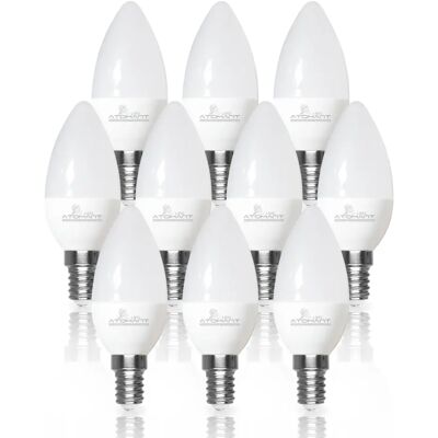 LED ATOMANT C37 Lampadina a candela LED con attacco E14, potenza 6W e 610 lumen, ideale per lampade decorative, applique e lampadari. Luce efficiente, a risparmio energetico, accensione istantanea e LED ATOMANT C37 Lampadina a candela LED con attacco E14, potenza 6W e 610 lumen, ideale per lampade decorative, applique e lampadari. Luce efficiente, a risparmio energetico, accensione istantanea e
