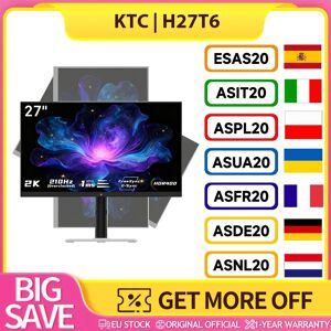 KTC H27T6 Piatto, 27 pollici, IPS veloci, QHD ad alta risoluzione, 2560*1440, 200 Hz Overdrive a 210 Hz, Tempo di risposta GTG da 1 ms, Sincronizzazione adattabile avanzata e supporto HDR400, Comfort H27T6 KTC H27T6 Piatto, 27 pollici, IPS veloci, QHD ad alta risoluzione, 2560*1440, 200 Hz Overdrive a 210 Hz, Tempo di risposta GTG da 1 ms, Sincronizzazione adattabile avanzata e supporto HDR400, Comfort H27T6