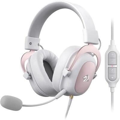 Cuffie da gioco cablate Redragon H510 Zeus Bianco - Cuscinetti in schiuma Cuffie da gioco cablate Redragon H510 Zeus Bianco - Cuscinetti in schiuma