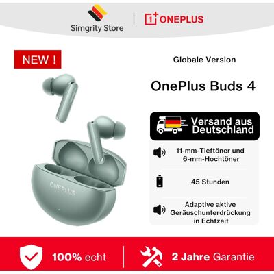 OnePlus Versione globale Buds 4 Auricolari true wireless fino a 55 dB Cancellazione del rumore ANC Doppio driver con doppio DAC Bluetooth 5.4 Bianco agile OnePlus Versione globale Buds 4 Auricolari true wireless fino a 55 dB Cancellazione del rumore ANC Doppio driver con doppio DAC Bluetooth 5.4 Bianco agile