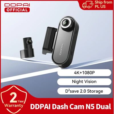 DDPAI N5 Dual - Dash Cam con Funzione di Registrazione - 4K UHD, Visione Notturna, GPS DDPAI N5 Dual - Dash Cam con Funzione di Registrazione - 4K UHD, Visione Notturna, GPS