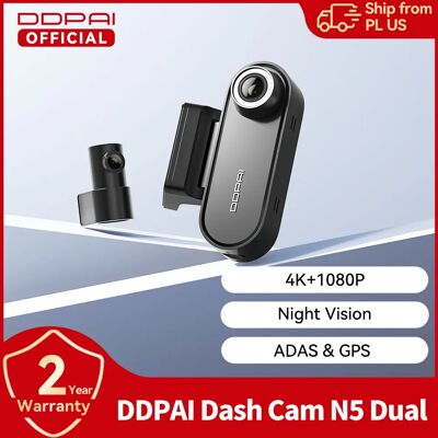 DDPAI N5 Dual - Dash Cam con Funzione di Registrazione - 4K UHD, Visione Notturna, GPS DDPAI N5 Dual - Dash Cam con Funzione di Registrazione - 4K UHD, Visione Notturna, GPS