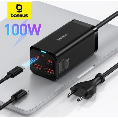 BASEUS 100W 65W GaN Caricatore Desktop Laptop Caricatore rapido Adattatore 4 in 1 per iPhone 17 16 15 14 13 Pro Max Caricatore del telefono Samsung BASEUS 100W 65W GaN Caricatore Desktop Laptop Caricatore rapido Adattatore 4 in 1 per iPhone 17 16 15 14 13 Pro Max Caricatore del telefono Samsung