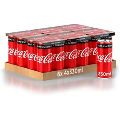 Coca Cola Coca-Cola Zero Lattina 330ml x24 Coca Cola Coca-Cola Zero Lattina 330ml x24