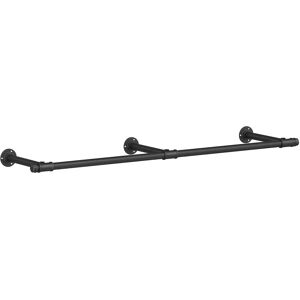 SONGMICS Appendiabiti da parete, Appendiabiti da parete, Stile industriale, Risparmia spazio, 30,4 x 170 x 7 cm, Capacità di carico 68 kg, Facile montaggio, per piccoli spazi, Nero SONGMICS Appendiabiti da parete, Appendiabiti da parete, Stile industriale, Risparmia spazio, 30,4 x 170 x 7 cm, Capacità di carico 68 kg, Facile montaggio, per piccoli spazi, Nero