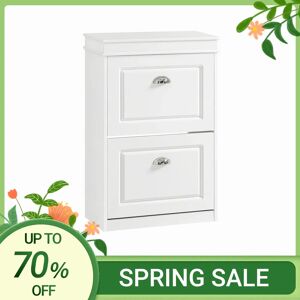 SoBuy FSR78 Scarpiera per autocarri ribaltabili con scarpiera a 2 patta con 4 superfici per ripiani Cassettiera per scarpe Scaffale per scarpe Avorio SoBuy FSR78 Scarpiera per autocarri ribaltabili con scarpiera a 2 patta con 4 superfici per ripiani Cassettiera per scarpe Scaffale per scarpe Avorio