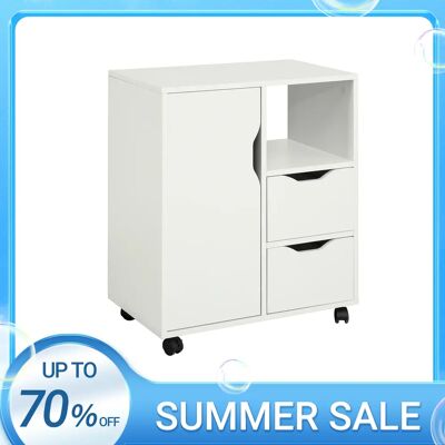 SoBuy FBT105-W tavolo stampante con 2 cassetti e 1 porta file armadio rotolo contenitore carrello da ufficio carrello laterale contenitore da ufficio Bianco BIANCO SoBuy FBT105-W tavolo stampante con 2 cassetti e 1 porta file armadio rotolo contenitore carrello da ufficio carrello laterale contenitore da ufficio Bianco BIANCO
