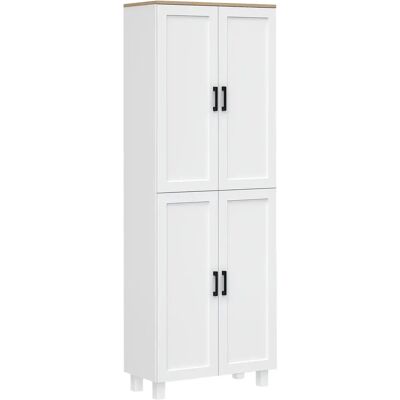HOMCOM Mobile buffet , mobiletto da cucina, unità di stoccaggio per cucina, mobile multi-scomparto in stile moderno con 4 ante e ripiani HOMCOM Mobile buffet , mobiletto da cucina, unità di stoccaggio per cucina, mobile multi-scomparto in stile moderno con 4 ante e ripiani